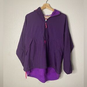 VINTAGE 90s Windbreaker InSport Size Medium Purple
